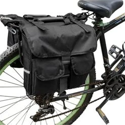 WALTX 35L Bike Rear Panniers Bag Bicycle Commuting Waterproof Saddle Bags Trunk Saddle Double Cycle Storage Bag (Color : Black, Size : 35L) -GENERIC Shop 51knqI0sgBS