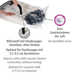 WENKO Vacuum Suit Bag, 145 X 70 X 5 Cm, Multi-Colour