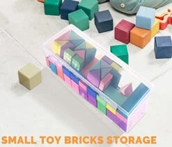 2Pack Small Plastic Clear Storage Box Containers With Lids, Small Bins (11.5x3.6x2.8 In)- Reusable&Stackable Craft Box, Small Items Accessories Storage Organizer For Toy Bricks,Mini Figure,Makeup Tool