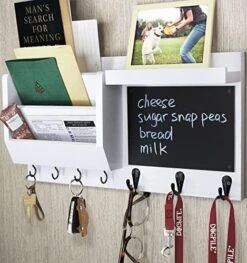 Ziivita Key Holder For Wall - Mail Holder Organizer Wall Mount With Shelf - Hanging Key Rack Hanger With Hooks Decorative For Home Letter Dog Leash Entryway Decor -GENERIC Shop 51lsYyRM9L. AC