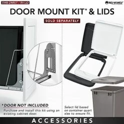 Rev-A-Shelf RV-18KD-18C S Double 35 Quart Sliding Pull-Out Waste Containers Garbage Trash Recycling Bins For Kitchen Cabinets, Black 16 Rev-A-Shelf RV-18KD-18C S Double 35 Quart Sliding Pull-Out Waste Containers Garbage Trash Recycling Bins For Kitchen Cabinets, Black -GENERIC Shop 51mV9aUo0AL