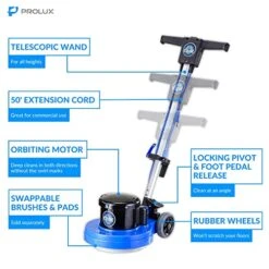 Prolux Core Heavy Duty Single Pad Commercial Polisher Floor Buffer Machine Tile Scrubber (13 Inch Medium Duty Buffer Only) -GENERIC Shop 51n2Qkhh64L