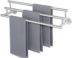 Bath Towel Bars,Towel Hanging 3 Rod/Rail Towel Holder Storage,Wall Mount 24-Inch Towel Rack For Bathroom,GYT6903-LS SUS304 Stainless Steel Brushed Nickel 21 Bath Towel Bars,Towel Hanging 3 Rod/Rail Towel Holder Storage,Wall Mount 24-Inch Towel Rack For Bathroom,GYT6903-LS SUS304 Stainless Steel Brushed Nickel -GENERIC Shop 51nQdOAvufL. AC