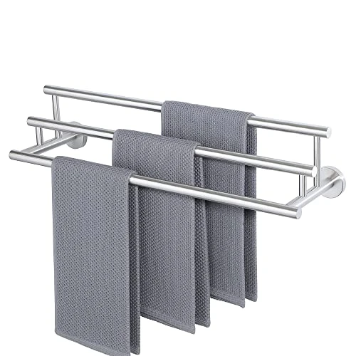 Bath Towel Bars,Towel Hanging 3 Rod/Rail Towel Holder Storage,Wall Mount 24-Inch Towel Rack For Bathroom,GYT6903-LS SUS304 Stainless Steel Brushed Nickel 1 Bath Towel Bars,Towel Hanging 3 Rod/Rail Towel Holder Storage,Wall Mount 24-Inch Towel Rack For Bathroom,GYT6903-LS SUS304 Stainless Steel Brushed Nickel