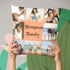 Personalized Pillow W Photos Collage - Customized Pillowcase With 8 Pictures And Text - Custom Birthday Wedding Gift For Couple Family Friend - 16x16 -GENERIC Shop 51nWUxQq1fL 1