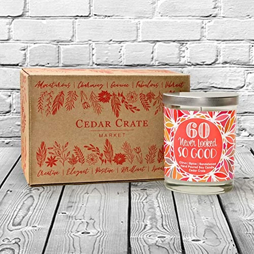 60 Never Looked So Good - 60th Birthday Candles Gifts For Women,Happy Birthday Candle, Scented 100% Soy, 10 Oz. Candle, Happy Birthday Gifts For Friends, Female, 60th Birthday Gifts For Women 1 60 Never Looked So Good - 60th Birthday Candles Gifts For Women,Happy Birthday Candle, Scented 100% Soy, 10 Oz. Candle, Happy Birthday Gifts For Friends, Female, 60th Birthday Gifts For Women