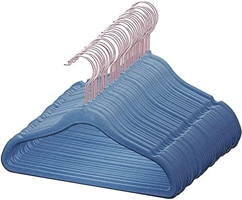 TechZoo 50 Premium Kids Velvet Hangers - 14" Inch Non-Slip Kids Hangers - Ultra Slim Space Saving Children Hangers - 360°Swivel Hook, Strong & Durable Kids & Preteen Hangers - Pink 4 TechZoo 50 Premium Kids Velvet Hangers - 14" Inch Non-Slip Kids Hangers - Ultra Slim Space Saving Children Hangers - 360°Swivel Hook, Strong & Durable Kids & Preteen Hangers - Pink - Image 4