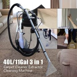 40L/11Gal Commercial Carpet Cleaning Machine 3 In 1 Carpet Extractor For Car Detailing, Commercial Stainless Steel Carpet Shampooer (Shipped In 2 Parcel) 9 40L/11Gal Commercial Carpet Cleaning Machine 3 In 1 Carpet Extractor For Car Detailing, Commercial Stainless Steel Carpet Shampooer (Shipped In 2 Parcel) -GENERIC Shop 51p9dKgzxIL 2