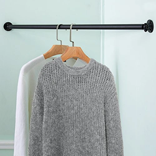 MyGift 33 Inch Matte Black Metal Corner Hanging Garment Rack, Heavy Duty Clothing Bar, Set Of 3 1 MyGift 33 Inch Matte Black Metal Corner Hanging Garment Rack, Heavy Duty Clothing Bar, Set Of 3