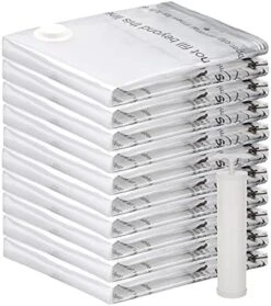 Rainbow Craft 24-PACK Vacuum Storage Bags For Cloths Space Saver Vacuum Bags For Blanket Including 2pc X-Jumbo, 5pc Jumbo, 4pc Large, 4pc Medium&9pc Hand Roll Cloth Bags - With FREE Pump 16 Rainbow Craft 24-PACK Vacuum Storage Bags For Cloths Space Saver Vacuum Bags For Blanket Including 2pc X-Jumbo, 5pc Jumbo, 4pc Large, 4pc Medium&9pc Hand Roll Cloth Bags - With FREE Pump -GENERIC Shop 51pzCdjjD7S. AC