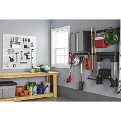 Rubbermaid Universal Powder Coaded Metallic FastTrack Hanging Garage Hook Organizers For Ladder, Tool, And Bike Storage (4 Pack) -GENERIC Shop 51qIO4uuoWL