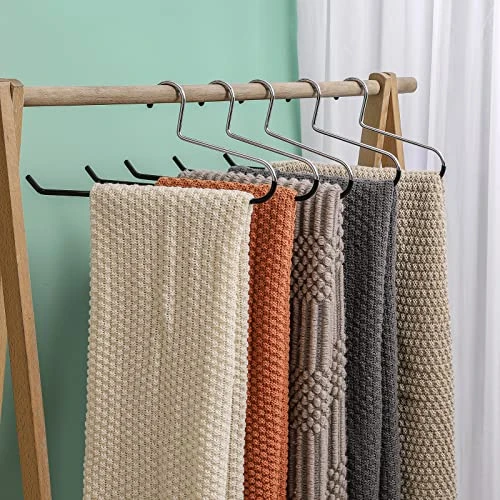 VASLIM Extra-Wide Drapery Hangers Blanket Hangers Heavy Duty Black Vinyl Coated Nonslip - Holds Up To 40 Lbs - Great For Quilts, Comforters, Table Cloths, Bedding, Towels, Rugs (8 Pack) 7 VASLIM Extra-Wide Drapery Hangers Blanket Hangers Heavy Duty Black Vinyl Coated Nonslip - Holds Up To 40 Lbs - Great For Quilts, Comforters, Table Cloths, Bedding, Towels, Rugs (8 Pack) - Image 7