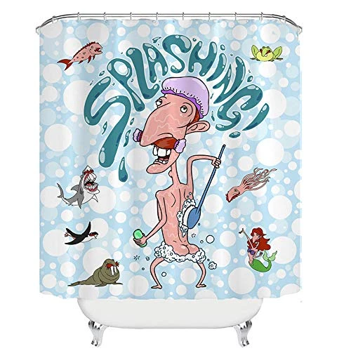 Nigel Thornberry Shower Curtain, Waterproof Decorative Bathroom Bath Curtains 72x72 Inch 1 Nigel Thornberry Shower Curtain, Waterproof Decorative Bathroom Bath Curtains 72x72 Inch