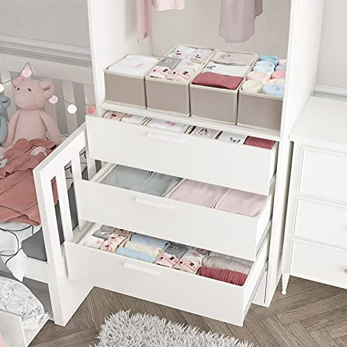 MONINXS 12 Pack Clothes Drawer Organizers, Closet Dresser Drawer Organizers, Baby Clothes Organizer, For Underwear Bras Clothes Storage (Beige) 3 MONINXS 12 Pack Clothes Drawer Organizers, Closet Dresser Drawer Organizers, Baby Clothes Organizer, For Underwear Bras Clothes Storage (Beige) - Image 3