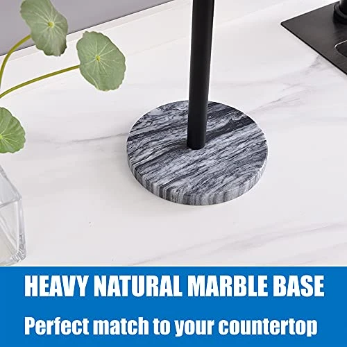 Neutral Brand Countertop Towel Rack With Heavy Marble Base T-Shape Bathroom Hand Towel Holder Stand SUS304 Stainless Steel, Dual Washcloth Display (Black) 7 Neutral Brand Countertop Towel Rack With Heavy Marble Base T-Shape Bathroom Hand Towel Holder Stand SUS304 Stainless Steel, Dual Washcloth Display (Black) - Image 7