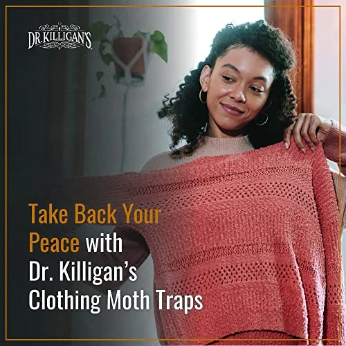 Dr. Killigan's Premium Clothing Moth Traps With Pheromones Prime | 6-Pack Non-Toxic Clothes Moth Trap With Lure For Closets & Carpet | Moth Treatment & Prevention | Case Making & Web Spinning (White) 6 Dr. Killigan's Premium Clothing Moth Traps With Pheromones Prime | 6-Pack Non-Toxic Clothes Moth Trap With Lure For Closets & Carpet | Moth Treatment & Prevention | Case Making & Web Spinning (White) - Image 6