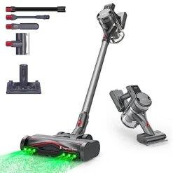 Maircle S3 Pro Cordless Vacuum Cleaner/w 35Kpa Powerful Suction, 70min Runtime 4000mAh Rechargeable Stick Vacuum, Anti-Tangle Brush, Lightweight Wireless Handheld Vac For Hard Floor, Carpet, Pet Hair