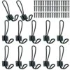 Rustic Entryway Hooks-12 Pack Farmhouse Hooks With Metal Screws Included,Black Decorative Wall Mounted Rustic Coat Hooks Rack, Double Vintage Organizer Hanging Wire Hook Clothes Hanger…