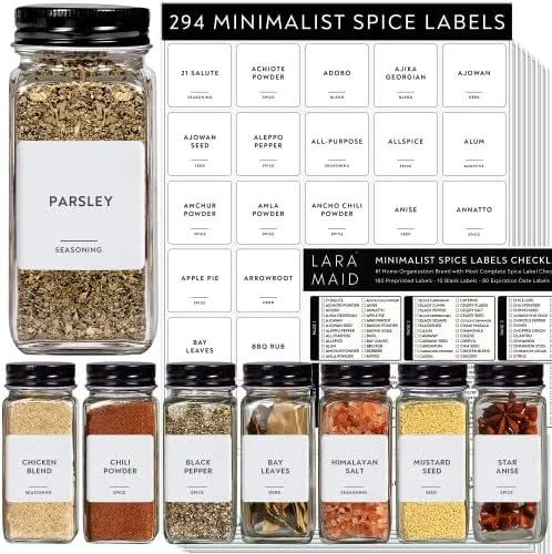 351 Ultimate Pantry Label Set, Black Text On White Vinyl Waterproof Label Sticker With Removable Adhesive- Fits On Round, Square And Rectangle Jars - Organize Pasta, Baking, Legume And Grain 7 351 Ultimate Pantry Label Set, Black Text On White Vinyl Waterproof Label Sticker With Removable Adhesive- Fits On Round, Square And Rectangle Jars - Organize Pasta, Baking, Legume And Grain - Image 7