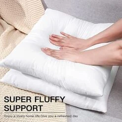 OTOSTAR 20x20 Inch Throw Pillow Inserts Set Of 4 Premium Bedding Pillow Inserts Square Indoor Decorative Throw Pillows Form Pillow Stuffer For Couch Bed Sofa Sham Cushion Pillow Filler (White 20x20) -GENERIC Shop 51vzqDRXjTL