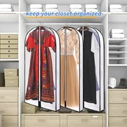 Clear Suits Covers,60" Clear Garment Bags 2 Packs For Closet Storage Hanging Clothes Storage Bags Loose Coat,Sweaters, Shirts,Plastic Protector For Evening Dress 8 Clear Suits Covers,60" Clear Garment Bags 2 Packs For Closet Storage Hanging Clothes Storage Bags Loose Coat,Sweaters, Shirts,Plastic Protector For Evening Dress -GENERIC Shop 51yO3AewDoL