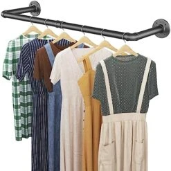 Bodato Industrial Clothing Rack 38.4’’ For Wall, Heavy Duty Pipe Clothes Rack Wall Mounted For Hanging Clothes Garment, Closet Rod Hanging Bar For Walk-in Closet 13 Bodato Industrial Clothing Rack 38.4’’ For Wall, Heavy Duty Pipe Clothes Rack Wall Mounted For Hanging Clothes Garment, Closet Rod Hanging Bar For Walk-in Closet -GENERIC Shop 51yYDfQAuWL. AC