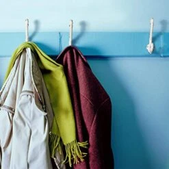 The Metal Magician Wall Mounted Antique Cast Iron Vintage Style Wall Hooks For Coats, Bags, Towels, Hats - (Set Of 3) Distressed White -GENERIC Shop 51zRgiKMRXL