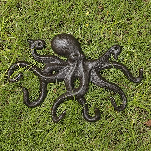 ChasBete Key Holder For Wall, Octopus Coat Hooks Wall Mounted Towel Hooks, Heavy Duty Wall Hooks Decorative With 6 Arms 5 ChasBete Key Holder For Wall, Octopus Coat Hooks Wall Mounted Towel Hooks, Heavy Duty Wall Hooks Decorative With 6 Arms - Image 5