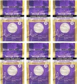 Reefer-Galler Moth-Tek Snowhite Lavender Scented Moth Ball Packets 12 Oz (6)