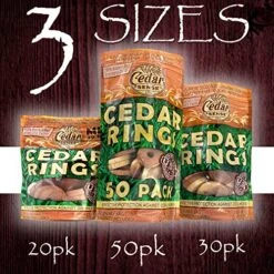 Cedar Rings - 20 Pack - Cedar Sense - Made In U.S.A.- Cedar Blocks For Clothes Storage - Cedar For Closets And Drawers 9 Cedar Rings - 20 Pack - Cedar Sense - Made In U.S.A.- Cedar Blocks For Clothes Storage - Cedar For Closets And Drawers -GENERIC Shop 61D19HkYhDL