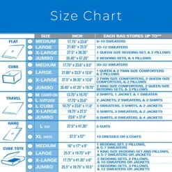 Smart Design MagicBag Flat Heavy Duty Vacuum Storage Bags – Large Size, 3 Bags – Space Saver Vacuum Storage Bags With Thick, Puncture Resistant Material For Optimal Home Organization And Storage -GENERIC Shop 61Dp1MM7pLL