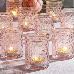 NITIME 12pcs Gold Votive Candle Holders- Tealight Candle Holder For Table Centerpiece, Glass Candle Holder For Wedding Table Decor, Home Decor And Party Decor -GENERIC Shop 61J4yivcXgL. AC