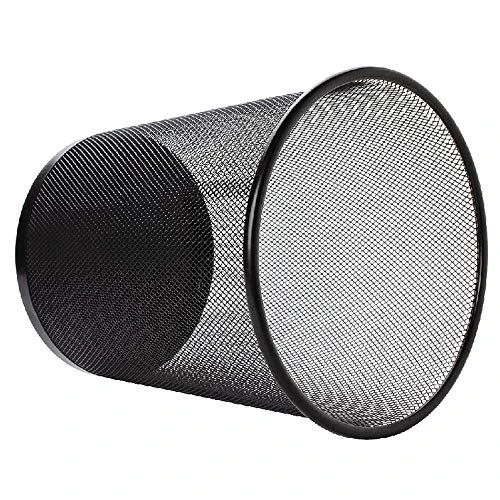 LAWEI 4 Pack Trash Can Mesh Round Open Top Wastebasket - 2.5 Gallon Recycling Bins Garbage Waste Baskets For Office Home 2 LAWEI 4 Pack Trash Can Mesh Round Open Top Wastebasket - 2.5 Gallon Recycling Bins Garbage Waste Baskets For Office Home - Image 2