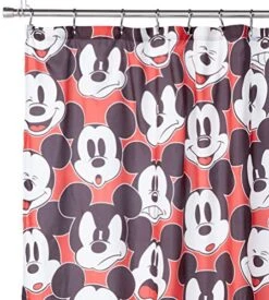 Disney Mickey Mouse Big Face Mickey Shower Curtain