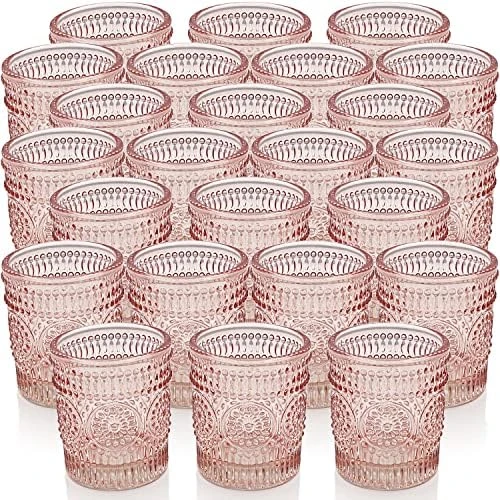 WDHODEC Clear Tealight Candle Holders Set Of 24, Fall Votive Candle Holders, Vintage Tea Lights For Birthday Party, Wedding Halloween Decoration 9 WDHODEC Clear Tealight Candle Holders Set Of 24, Fall Votive Candle Holders, Vintage Tea Lights For Birthday Party, Wedding Halloween Decoration - Image 9