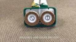 BiSSEll BigGreen BGFS5000 Portable Two Brush Floor Scrubber & Polisher, Polypropylene, 13"" W X 7"" D X 44"" H, White & Green -GENERIC Shop 61l3zJSk0OL