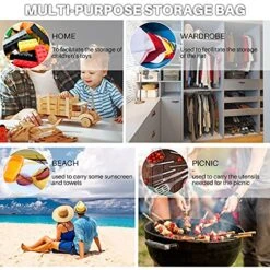 2 Packs Hat Organizer For Baseball Caps Baseball Hat Storage Transparent Windows Large Cap Organizer Carrying Handles Bag Dust-proof Breathable Hat Holder Extra Width 21.7’’L X 8.7’’W X 9.4’’H (Gray) -GENERIC Shop 61msPI9ESdS
