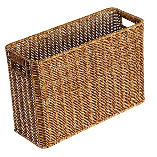 Magazine Newspaper Basket Woven Storage Baskets Storage Baskets For Storage Boxes For Clothes Wicker Storage Box Woven Magazine Holder Vanity Tray Desktop Organizer Table 1 Magazine Newspaper Basket Woven Storage Baskets Storage Baskets For Storage Boxes For Clothes Wicker Storage Box Woven Magazine Holder Vanity Tray Desktop Organizer Table