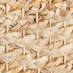 MDesign Hyacinth Braided Woven Kitchen Basket Bin With Built-in Handles For Organizing Kitchen Pantry, Cabinet, Cupboard, Countertop, Shelves - Holds Food, Drinks, Snacks - 6 Pack - Natural/Tan -GENERIC Shop 61p1IiPwrPL