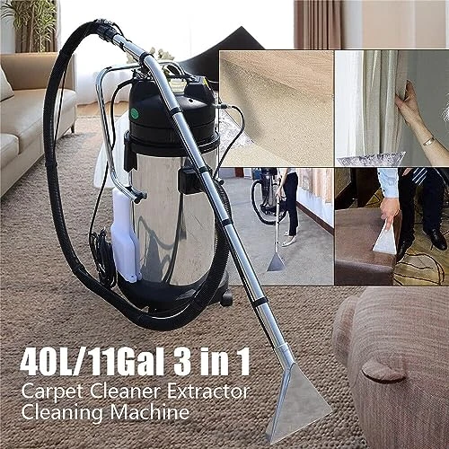 40L/10.5Gal Commercial Carpet Cleaning Machine, 3 In 1 Carpet Extractor For Car Detailing, Portable Wet Dry Vacuum Cleaner, Sofa Curtains Carpet Cleaning For Carpet And Hard Floor 5 40L/10.5Gal Commercial Carpet Cleaning Machine, 3 In 1 Carpet Extractor For Car Detailing, Portable Wet Dry Vacuum Cleaner, Sofa Curtains Carpet Cleaning For Carpet And Hard Floor - Image 5